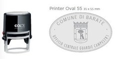Antspaudas OVAL55 su polimeru