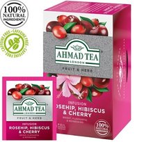 Arbata AHMAD ROSEHIP & CHERRY 20 vokelių po 2g