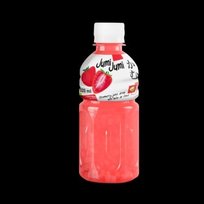 Braškių skonio gėrimas JUMI JUMI, su kokosų želė gabaliukais, 320 ml.
