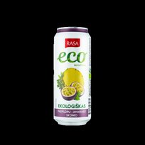 Ekologiškas gazuotas gėrimas RASA pasiflorų ir ananasų skonio su sultimis, 0,5 l LT-EKO-001