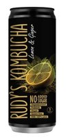 Gaivusis arbatos gėrimas RUDY'S Kombucha, citrinų ir imbierų skonio, 0,33 l, skardinė D