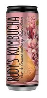 Gaivusis arbatos gėrimas RUDY'S Kombucha, kriaušių ir gauromečių skonio, 0,33 l, skardinė D