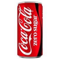 Gazuotas gaivusis gėrimas COCA-COLA Zero, 0,2 l, skardinė