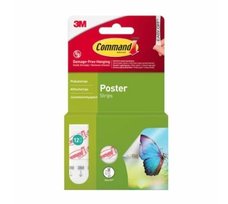 Juostelės plakatui 3M Command, 12 juostelių
