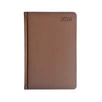 Kalendorius EXTRA SHINE, 2026, PU, A5, ruda  LT