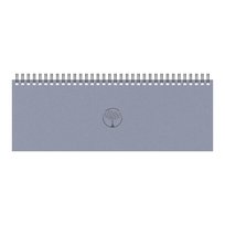 Kalendorius MEMO ECO 2026, 290 x 110 mm, kartoninis, šviesiai pilkos sp.