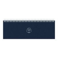 Kalendorius MEMO ECO 2026, 290 x 110 mm, kartoninis, tamsiai mėlynos sp.