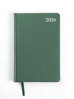 Kalendorius STANDARD 2026, PVC, A5, žalia LT