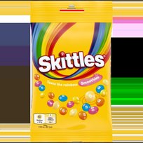 Kramtomieji saldainiai SKITTLES Smoothies, vaisių ir jogurto skonio,95 g