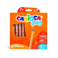 Kreidelės mažyliams CARIOCA BABY 3in1 1+, 10 vnt.