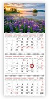Pakabinamas kalendorius EŽERAS, 2026, 3 dalys, (Baltic)