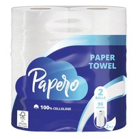 Popieriniai rankšluosčiai PAPERO 2 sluoksnių, 2 vnt. x 19m