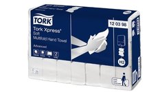 Popieriniai rankšluoščiai TORK H2 Xpress Multifold Soft, 2 sl., baltos sp., 180 serv., 120398