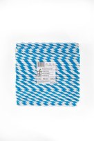Popieriniai šiaudeliai ZigZag, mėlyni/dryžuoti, D 8 mm, L 24 cm, 250 vnt