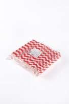 Popieriniai šiaudeliai ZigZag, raudoni/dryžuoti, D 8 mm, L 21 cm, 250 vnt