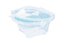 Indelis salotoms, apvalus, su dangteliu, PET, D 19 cm,  H 7,8 cm, 1000 ml, 50 vnt.