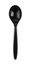 Plastikiniai šaukštai SUPERIOR, PS, juodi, 17 cm, 50 vnt