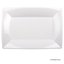 Vienkartinės lėkštės NICE, PP, baltos 34,5x23 cm, 6 vnt