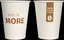 Vienkartinis puodelis LESSISMORE, popierius/PE, 360/380 ml, D 90 x H 11 mm, 50 vnt