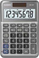 Stalinis skaičiuotuvas CASIO MS-80F, metalinis korpusas