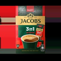 Tirpiosios kavos gėrimas JACOBS 3 in 1 Intense, 24x4g dėžė