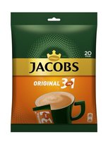 Tirpiosios kavos gėrimas JACOBS 3 in 1, maišelis, 20 x 15,2 g