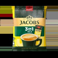 Tirpiosios kavos gėrimas JACOBS Mild 3in1, maišeliuose, 10 x 11,1 g