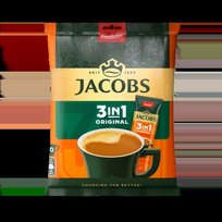 Tirpiosios kavos gėrimas JACOBS Original 3 in 1, maišelis, 10 x 12,6 g