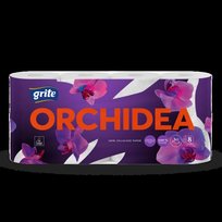 Tualetinis popierius GRITE Orchidea, 3 sluoksnių, 8vnt