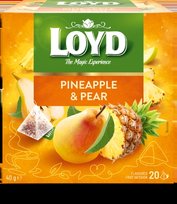 Vaisinė arbata LOYD, ananasų ir kriaušių skonio, 20 x 2g