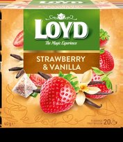 Vaisinė arbata LOYD, braškių ir vanilės skonio, 20 x 2g