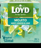 Vaisinė arbata LOYD, mojito skonio, 20 x 1.7g