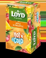 Vaisinis arbatos gėrimas LOYD HOT&COLD obuolių ir ananasų skonio, 15x2 g