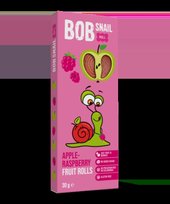 Vaisių obuolių ir aviečių suktinukai BOB SNAIL , 30 g