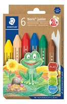 Vaškinės kreidelės STAEDTLER Noris Junior, 6 vnt.