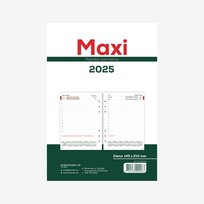 Vidaus blokas kalendoriui MAXI DAY organizer A5, 2026
