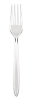 Vienkartinės šakutės SUPERIOR, PS, skaidrios, 17 cm, 50 vnt