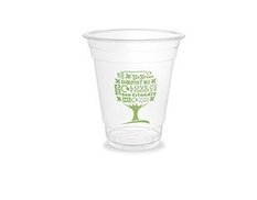 Vienkartinės stiklinės VEGWARE GreenTree, PLA, 360 ml, 50 vnt