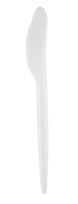 Vienkartiniai peiliai SUPERIOR,PS, balti, 17 cm, 50 vnt.