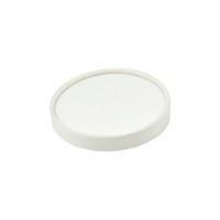 Vienkartinis dangtelis B'Green White 500 ml sriubos indeliams, popierius/PE, D 96 mm, 25 vnt