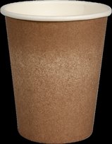 Vienkartinis puodelis SWAN, popierius/CPLA, 280/240 ml, D 80 x H 90 mm, 50 vnt