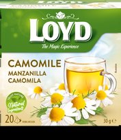 Žolelių arbata LOYD, ramunėlių skonio, 20 x 1,5 g