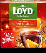 Žolelių ir vaisių arbata LOYD, apelsinų cinamono ir gvazdikėlių skonio, 20 x 2g