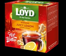 Žolelių ir vaisių arbata LOYD, citrinų imbiero ir medaus skonio, 20 x 2g
