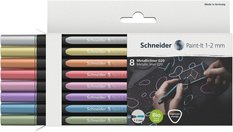 Žymeklis metallic SCHNEIDER 8 spalvos